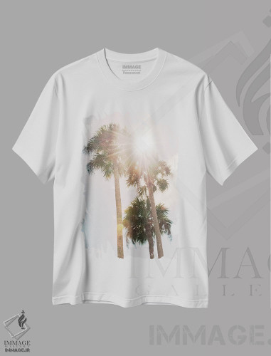 تیشرت طرح دار حس نخل ها I، تزئینی اثر هنر آنیتا و بلا | فروشگاه ایماژ