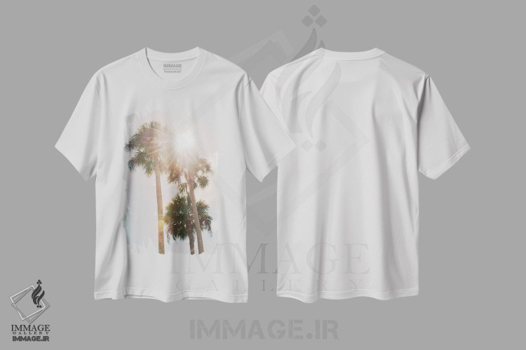 تیشرت طرح دار حس نخل ها I، تزئینی اثر هنر آنیتا و بلا | فروشگاه ایماژ