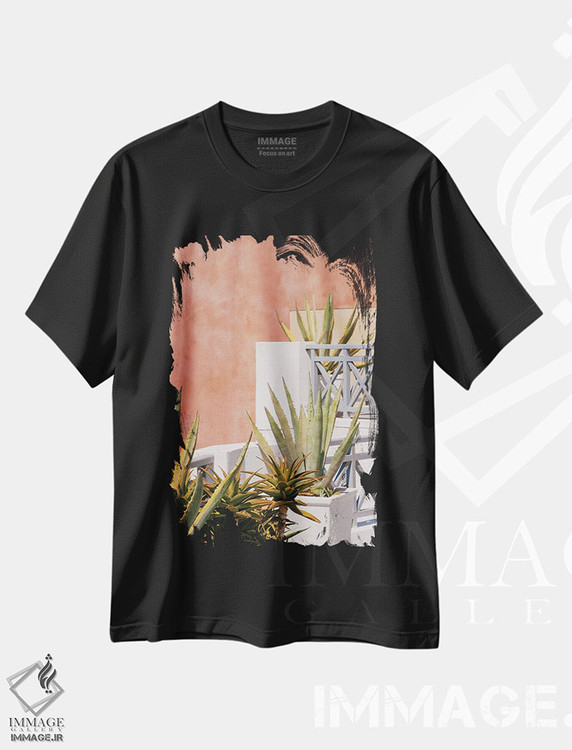 تیشرت طرح دار رویای آگاو سانتورینی I، تزئینی اثر هنر آنیتا و بلا | فروشگاه ایماژ