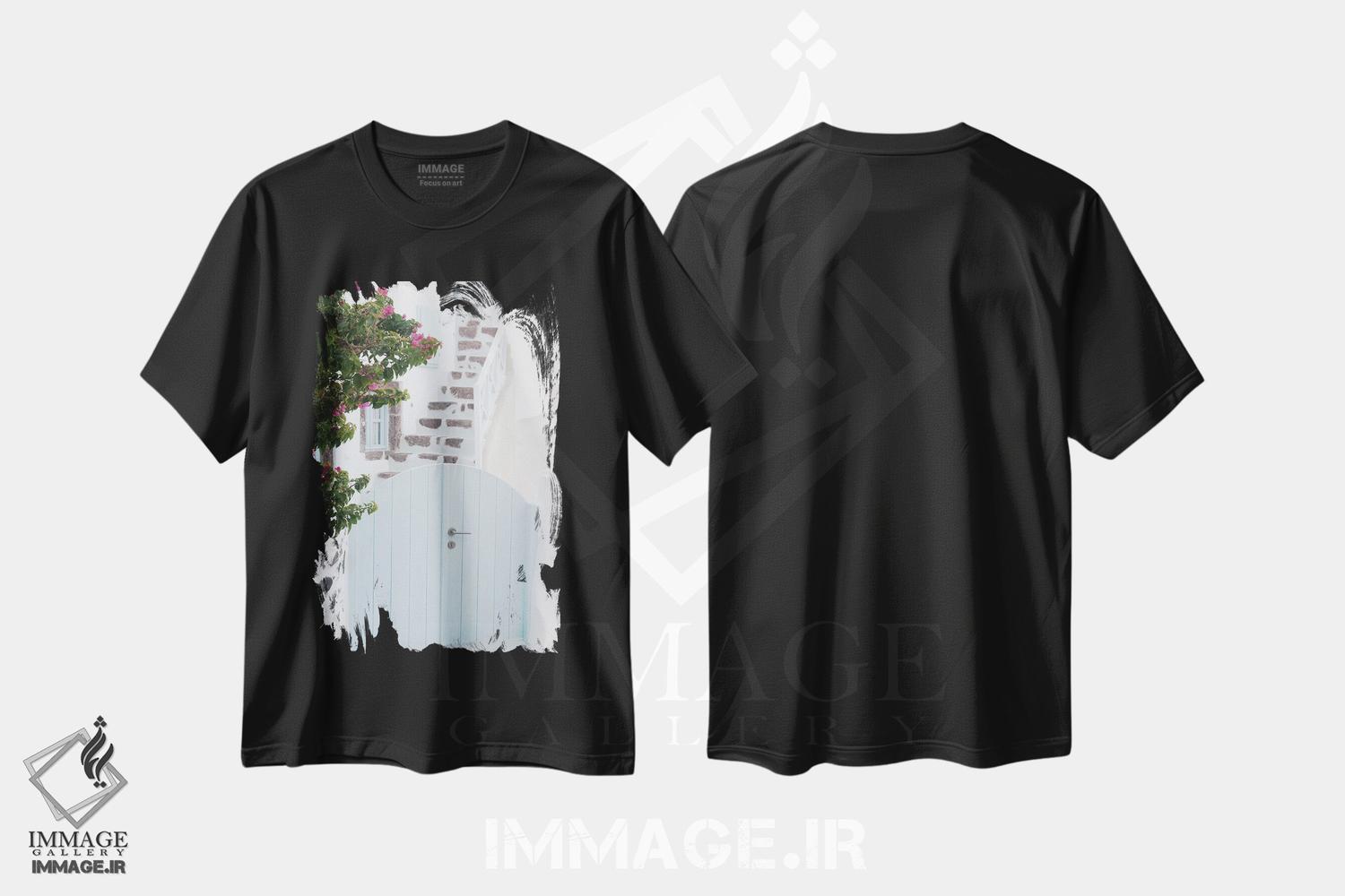 تیشرت طرح دار اویای سانتورینی IV، تزئینی اثر هنر آنیتا و بلا | immage.ir