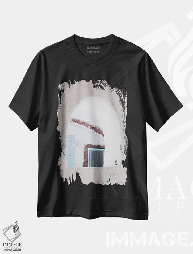 تیشرت طرح دار اویای سانتورینی VI، تزئینی اثر هنر آنیتا و بلا | فروشگاه ایماژ