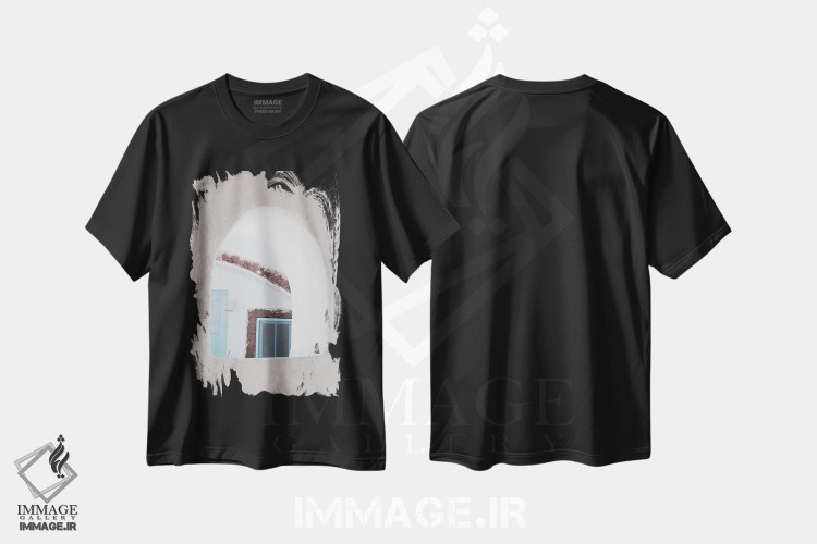 تیشرت طرح دار اویای سانتورینی VI، تزئینی اثر هنر آنیتا و بلا | فروشگاه ایماژ