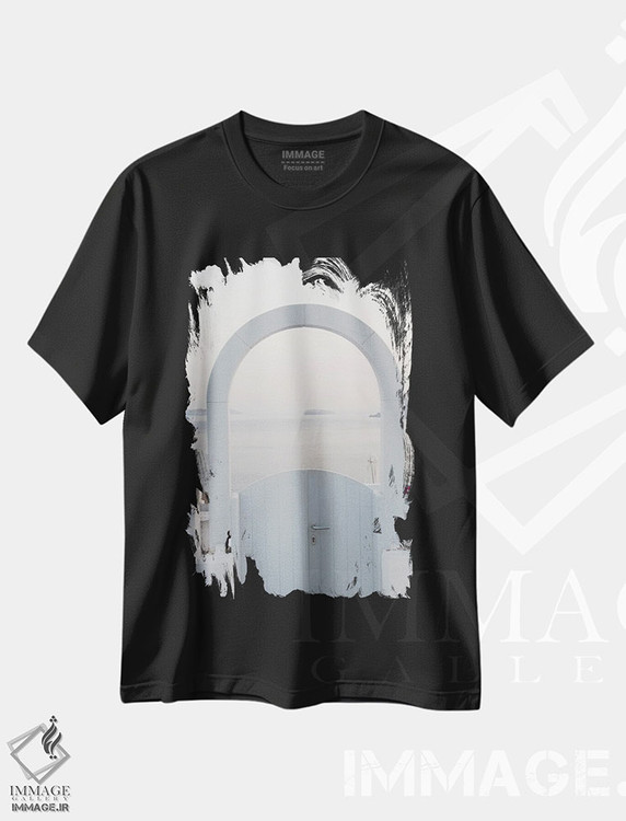 تیشرت طرح دار دروازهٔ اویای سانتورینی I، تزئینی اثر هنر آنیتا و بلا | immage.ir