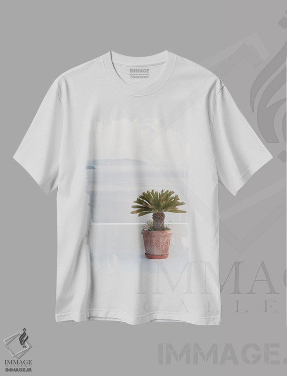تیشرت طرح دار رویای ذن سانتورینی I، تزئینی اثر هنر آنیتا و بلا | immage.ir