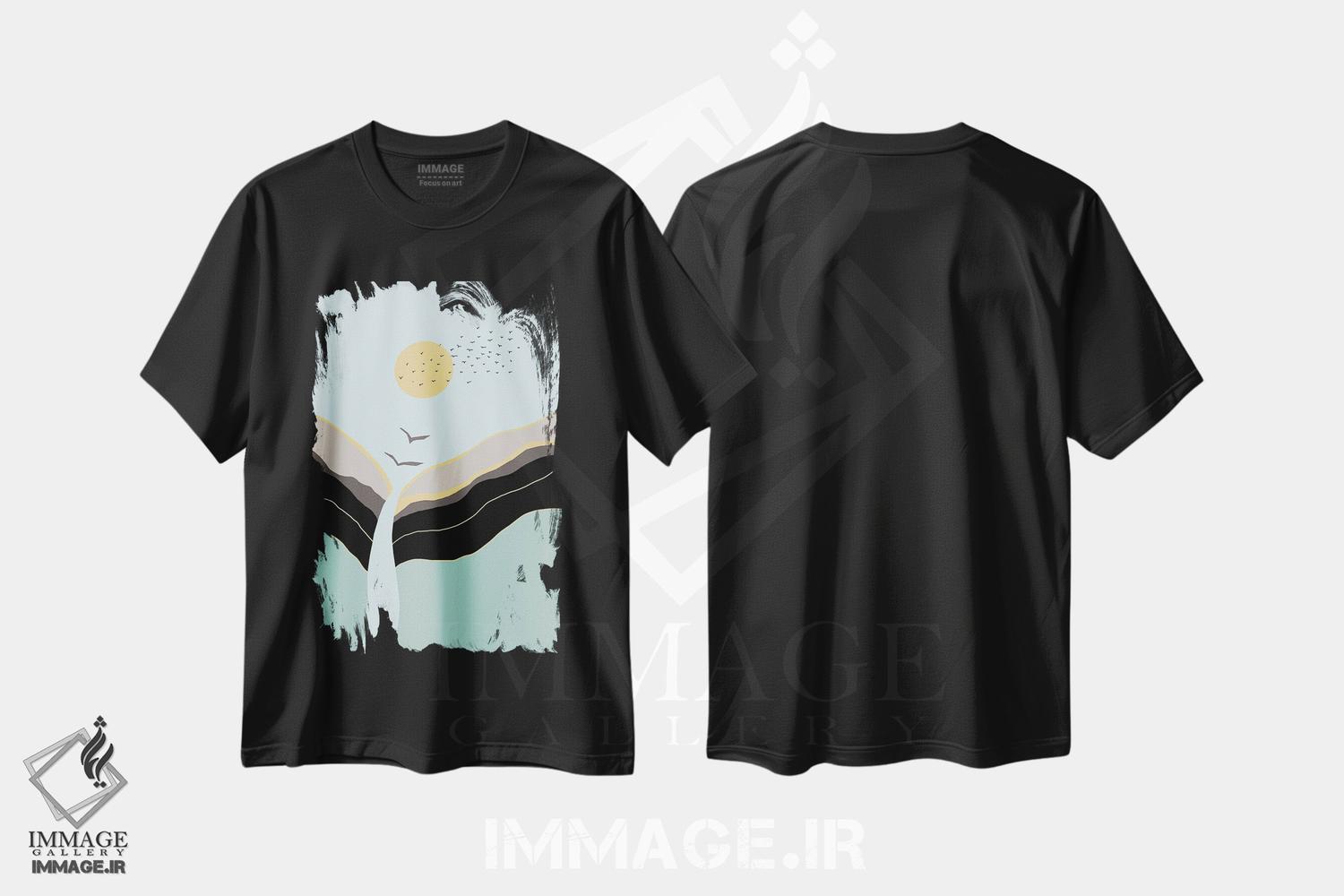 تیشرت طرح دار با هم؛ آغاز جدید I، تزئینی اثر هنر آنیتا و بلا | immage.ir