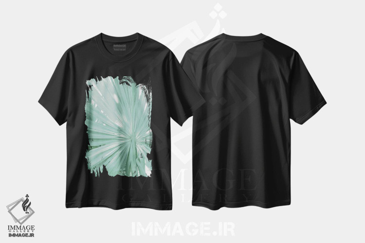 تیشرت طرح دار ظرافت نخل بادبزنی گرمسیری II، تزئینی اثر هنر آنیتا و بلا | immage.ir