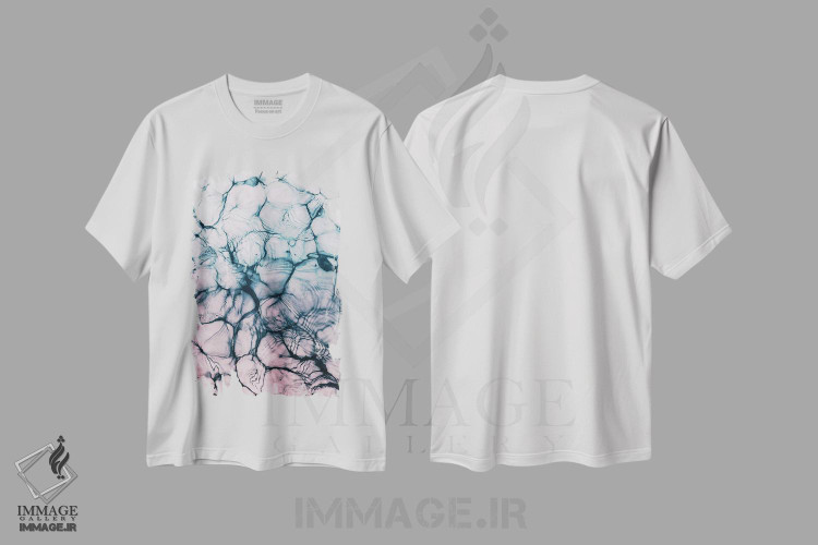 تیشرت طرح دار انتزاع نامشخص I، آبستره اثر هنر آنیتا و بلا | فروشگاه ایماژ