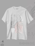 تیشرت طرح دار آگات یین یانگ نقره ای براق I، آبستره اثر هنر آنیتا و بلا | فروشگاه ایماژ