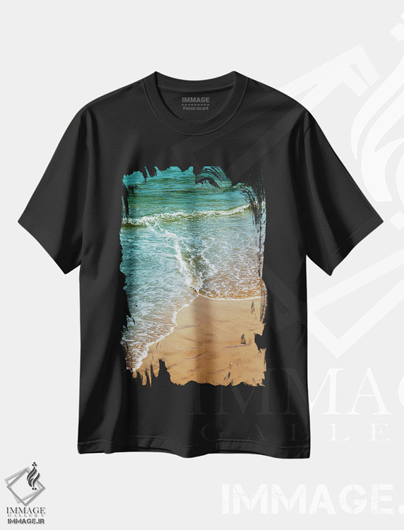 تیشرت طرح دار زیبایی اقیانوس اطلس III، دکور ساحلی اثر هنر آنیتا و بلا | immage.ir