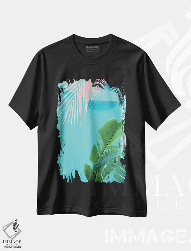 تیشرت طرح دار حال و هوای استخر کارائیب I، عکاسی ترکیبی اثر هنر آنیتا و بلا | فروشگاه ایماژ