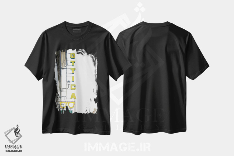 تیشرت طرح دار تابلوی اتیکا در رم یک، مدیوم اثر هنر آنیتا و بلا | immage.ir