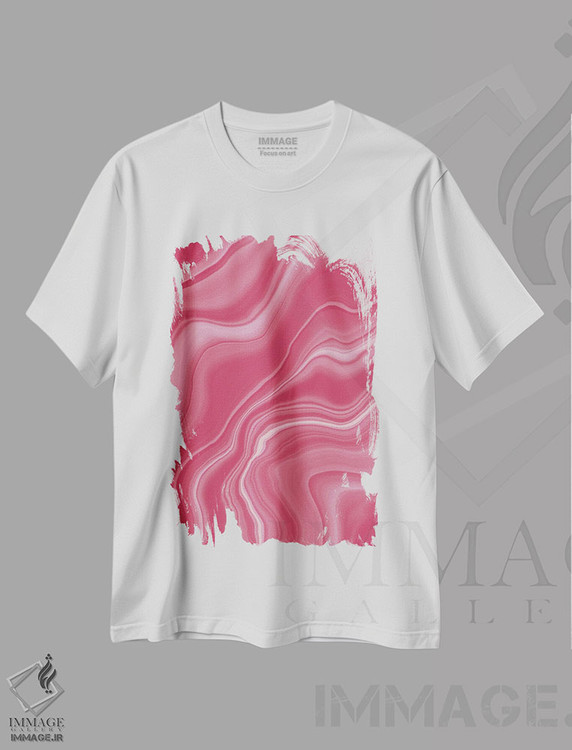 تیشرت طرح دار رویای عقیق ماجنتا ویوا مایع، آبستره اثر هنر آنیتا و بلا | فروشگاه ایماژ