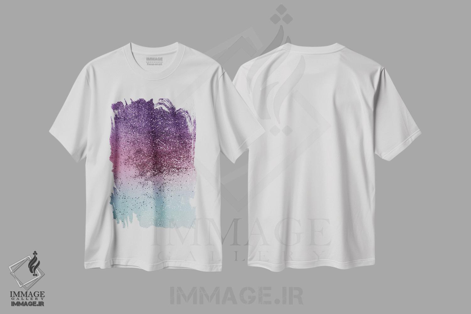 تیشرت طرح دار درخشش دختران تک شاخ وی آی بی، آبستره اثر هنر آنیتا و بلا | immage.ir