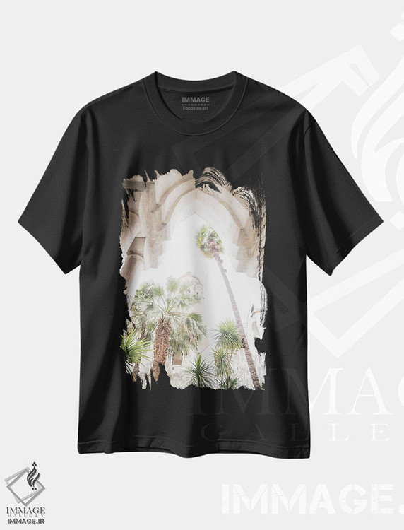 تیشرت طرح دار باغ دوموی آمالفی دو، تزئینی اثر هنر آنیتا و بلا | immage.ir