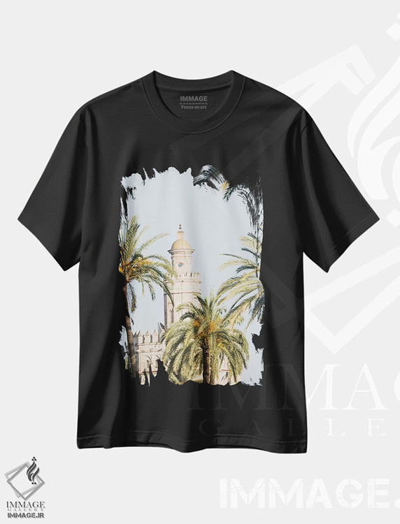 تیشرت طرح دار برج دل اورو در سویا یک، مدیوم اثر هنر آنیتا و بلا | immage.ir