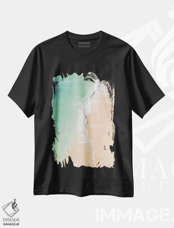 تیشرت طرح دار شعف اقیانوس اطلس یکم، مدیوم اثر هنر آنیتا و بلا | فروشگاه ایماژ