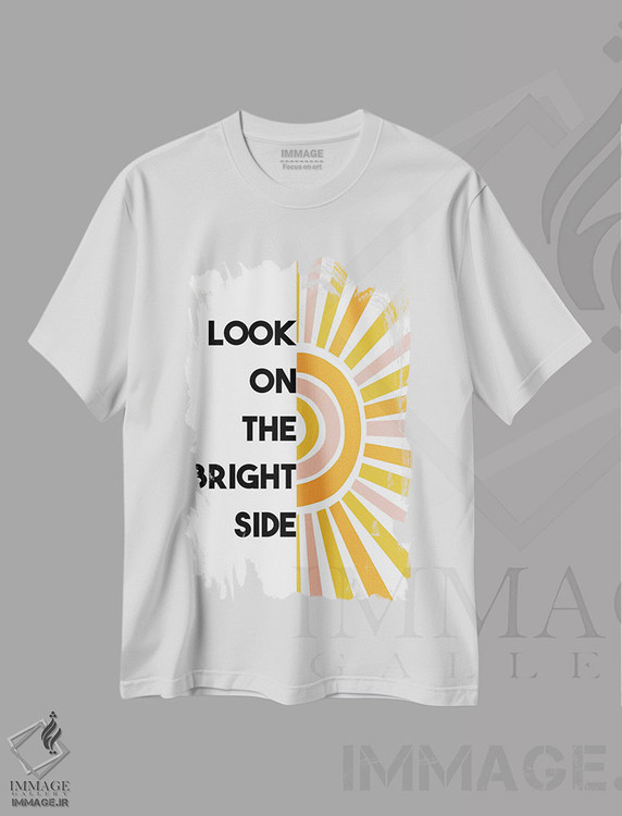 تیشرت طرح دار به نیمهٔ پر نگاه کن، هنر دیجیتال اثر آلیسا بانتا | immage.ir