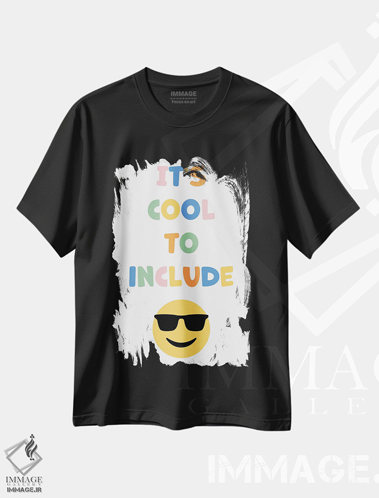 تیشرت طرح دار دلپذیر است که همه را دربر بگیریم، هنر دیجیتال اثر آلیسا بانتا | فروشگاه ایماژ
