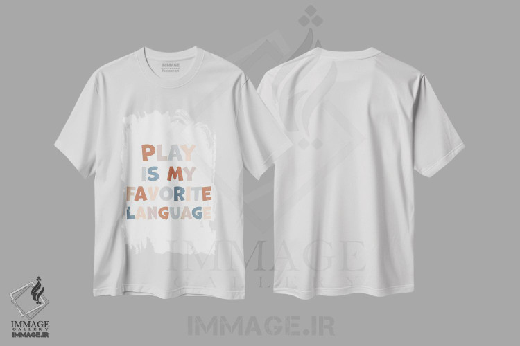 تیشرت طرح دار بازی خنثی زبان مورد علاقه من است، هنر دیجیتال اثر آلیسا بانتا | immage.ir