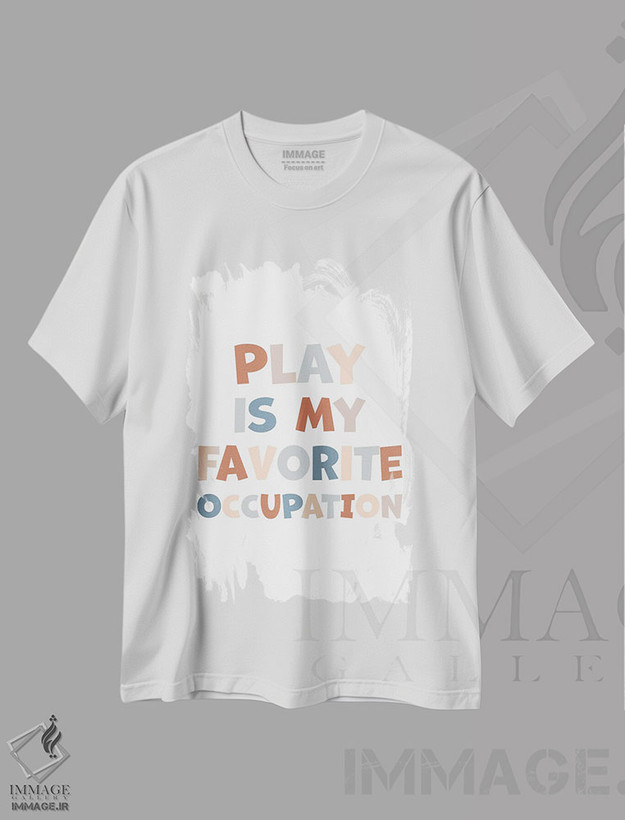 تیشرت طرح دار بازی شغل مورد علاقه من است، هنر دیجیتال اثر آلیسا بانتا | فروشگاه ایماژ