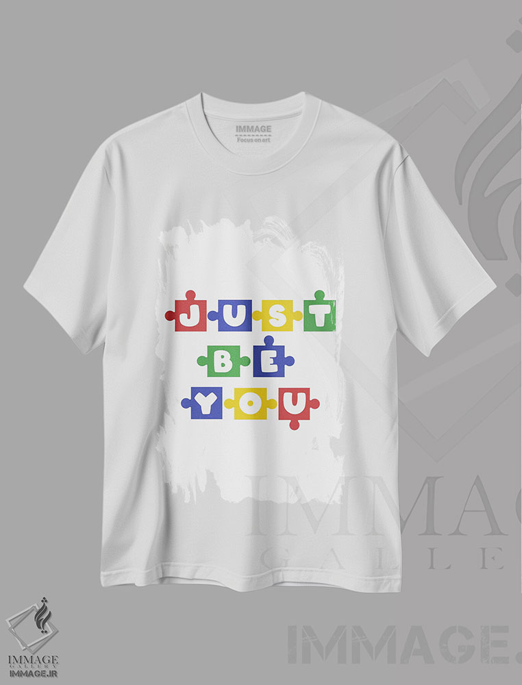 تیشرت طرح دار فقط خودت باش، هنر دیجیتال اثر آلیسا بانتا | فروشگاه ایماژ