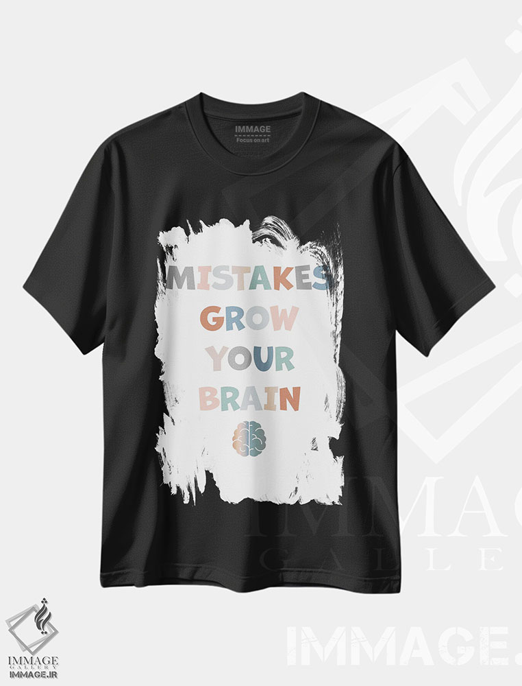 تیشرت طرح دار اشتباهات خنثی، هنر دیجیتال اثر آلیسا بانتا | فروشگاه ایماژ