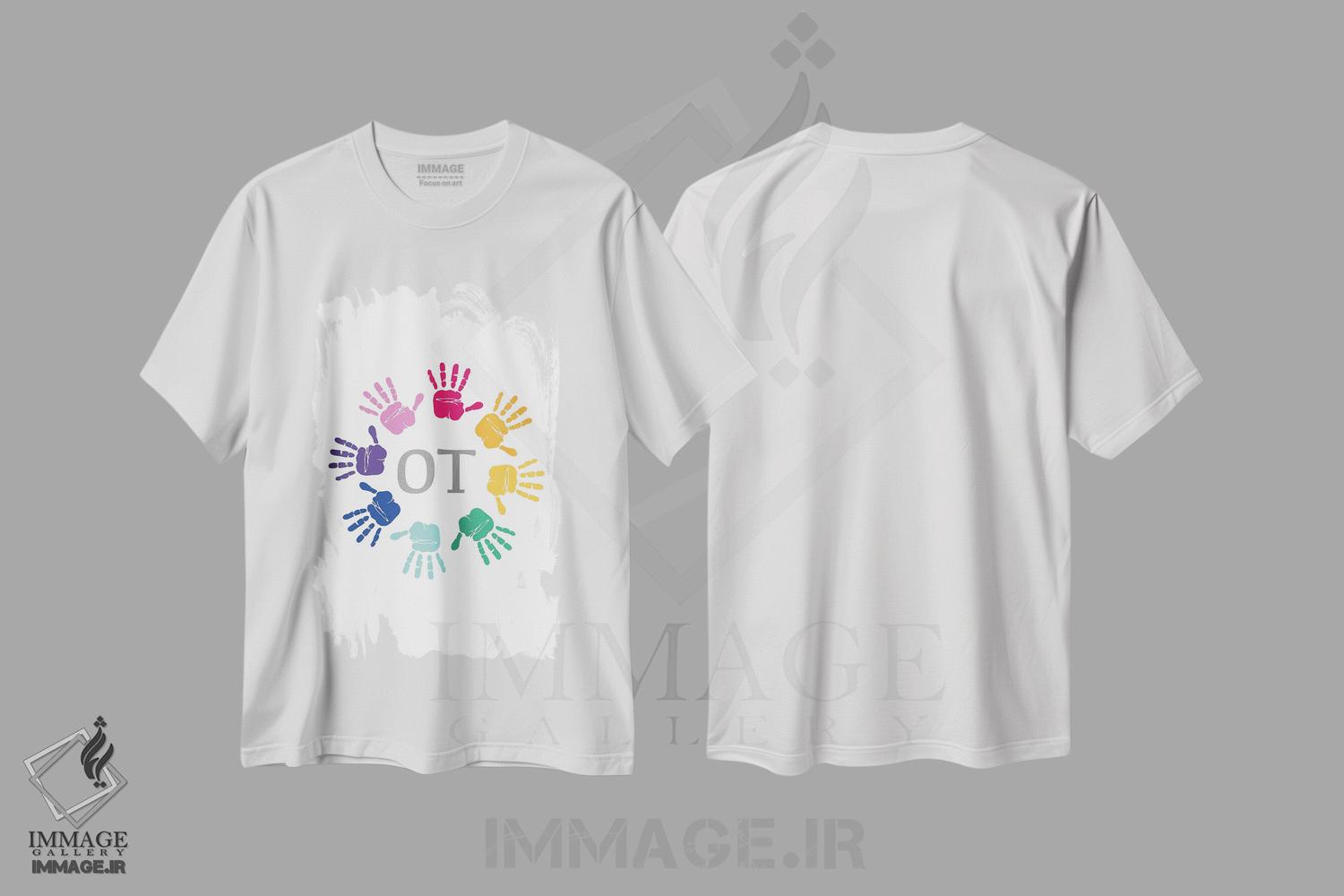 تیشرت طرح دار اثر دست کاردرمانی شاداب، هنر دیجیتال اثر آلیسا بانتا | immage.ir