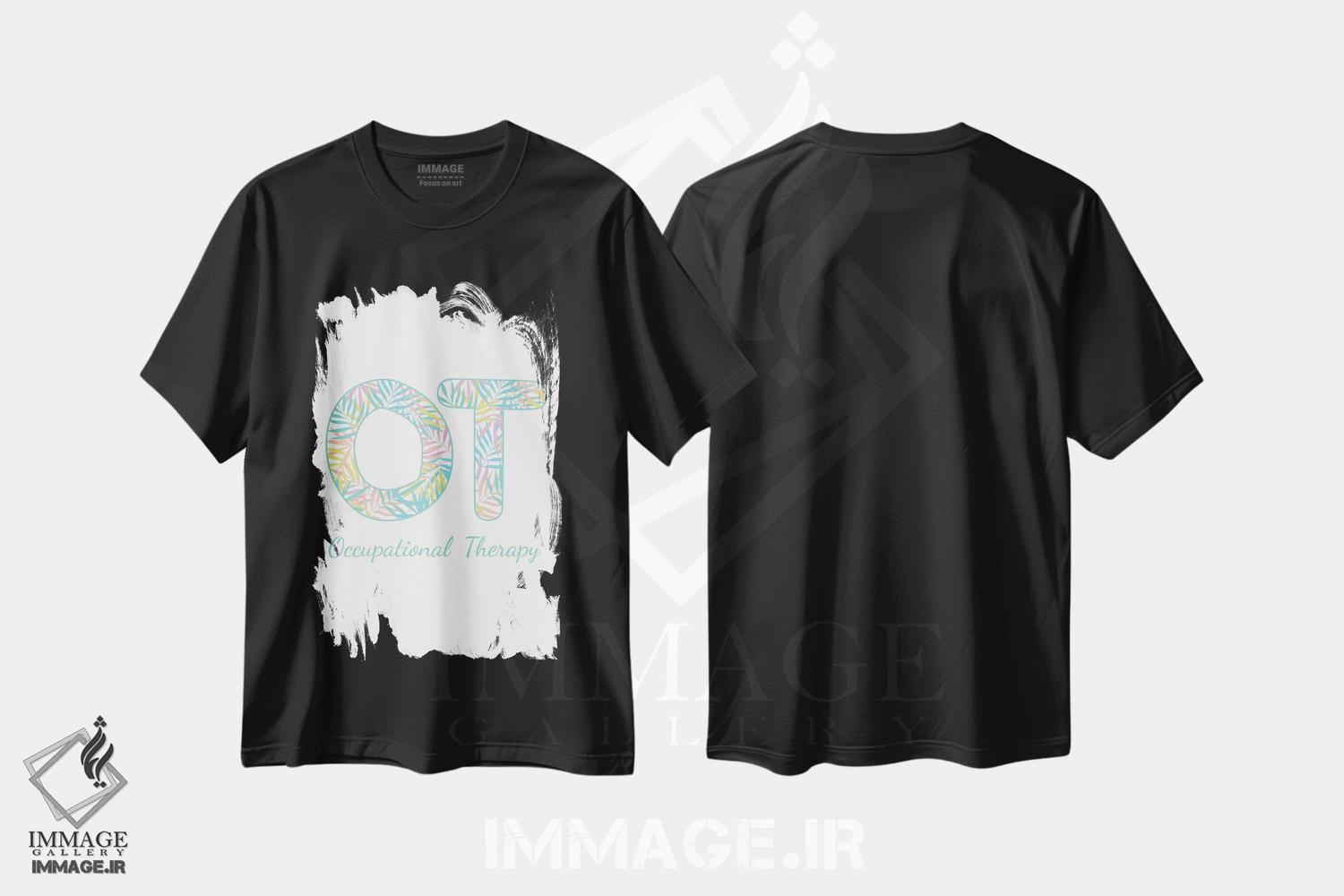 تیشرت طرح دار کاردرمانی گرمسیری، هنر دیجیتال اثر آلیسا بانتا | immage.ir