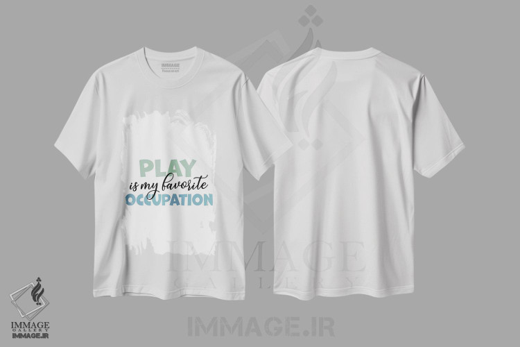 تیشرت طرح دار شغل بازی، هنر دیجیتال اثر آلیسا بانتا | فروشگاه ایماژ