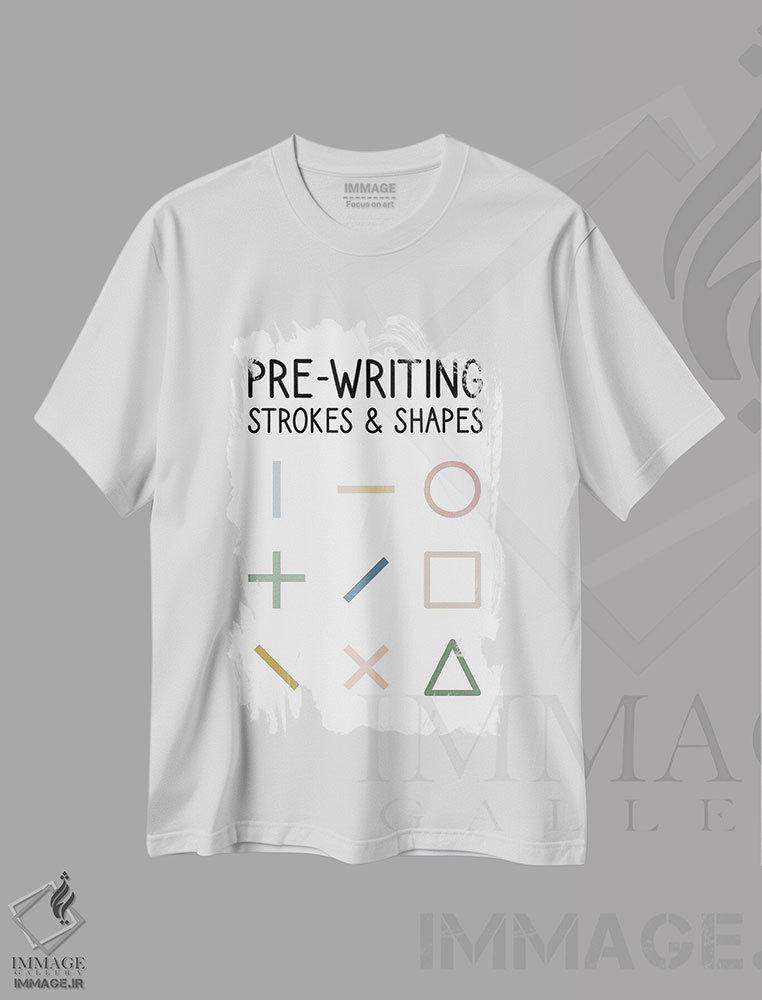 تیشرت طرح دار پیش نویسی، هنر دیجیتال اثر آلیسا بانتا | immage.ir
