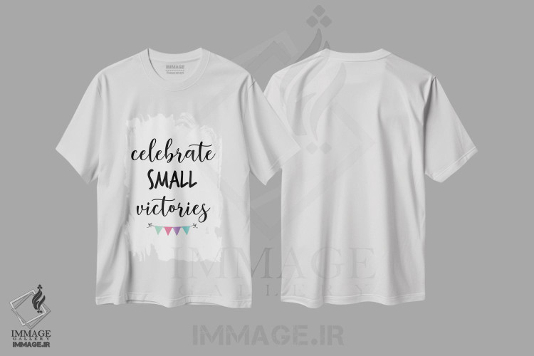 تیشرت طرح دار پیروزی های کوچک را جشن بگیر، هنر دیجیتال اثر آلیسا بانتا | immage.ir