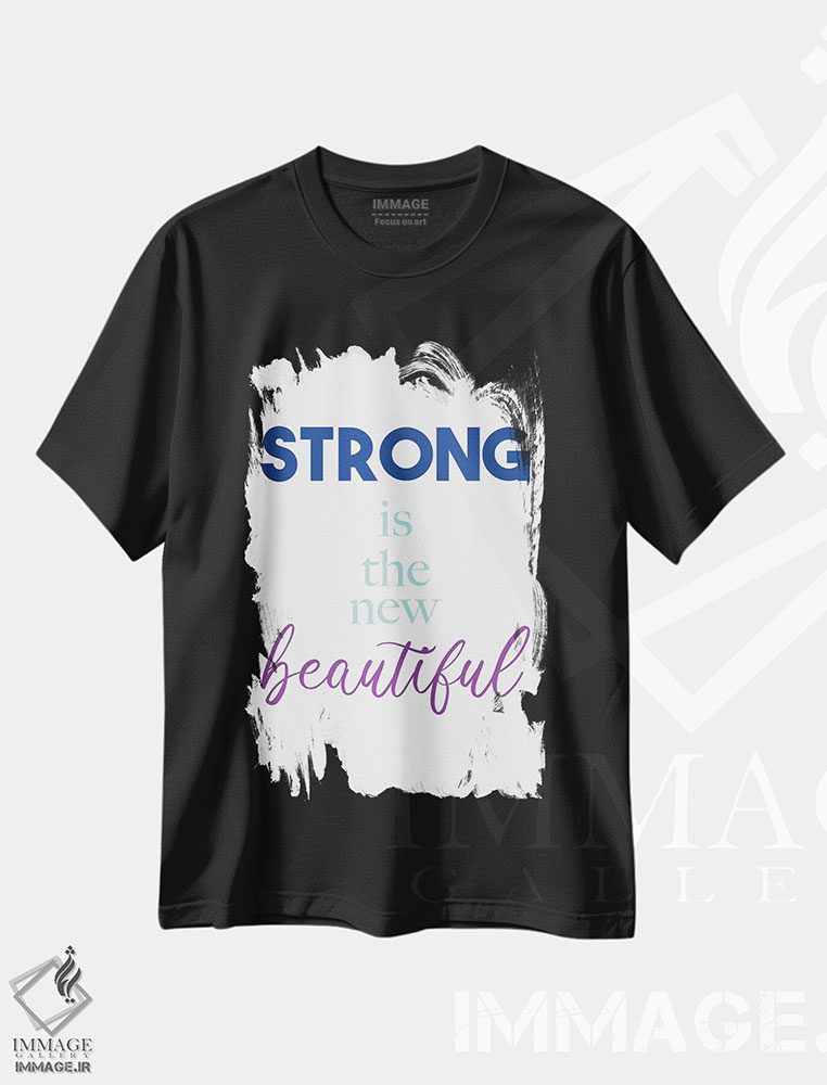 تیشرت طرح دار قدرت زیبایی نوین است، هنر دیجیتال اثر آلیسا بانتا | immage.ir