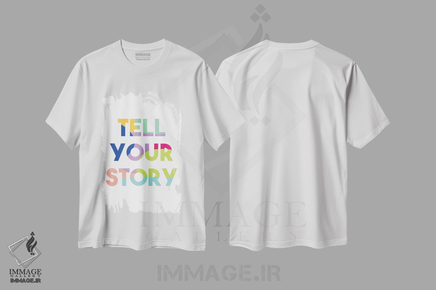 تیشرت طرح دار داستانت را بگو، هنر دیجیتال اثر آلیسا بانتا | فروشگاه ایماژ