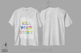 تیشرت طرح دار داستانت را بگو، هنر دیجیتال اثر آلیسا بانتا | فروشگاه ایماژ