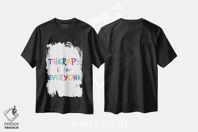 تیشرت طرح دار درمان برای همه است، هنر دیجیتال اثر آلیسا بانتا | فروشگاه ایماژ