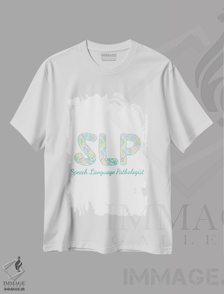 تیشرت طرح دار گفتاردرمانی گرمسیری، هنر دیجیتال اثر آلیسا بانتا | فروشگاه ایماژ