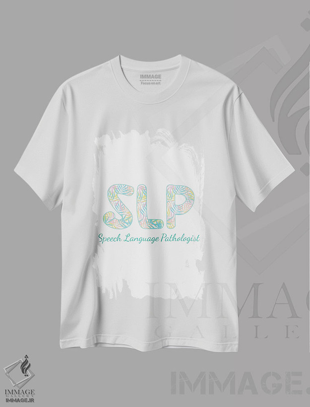 تیشرت طرح دار گفتاردرمانی گرمسیری، هنر دیجیتال اثر آلیسا بانتا | فروشگاه ایماژ