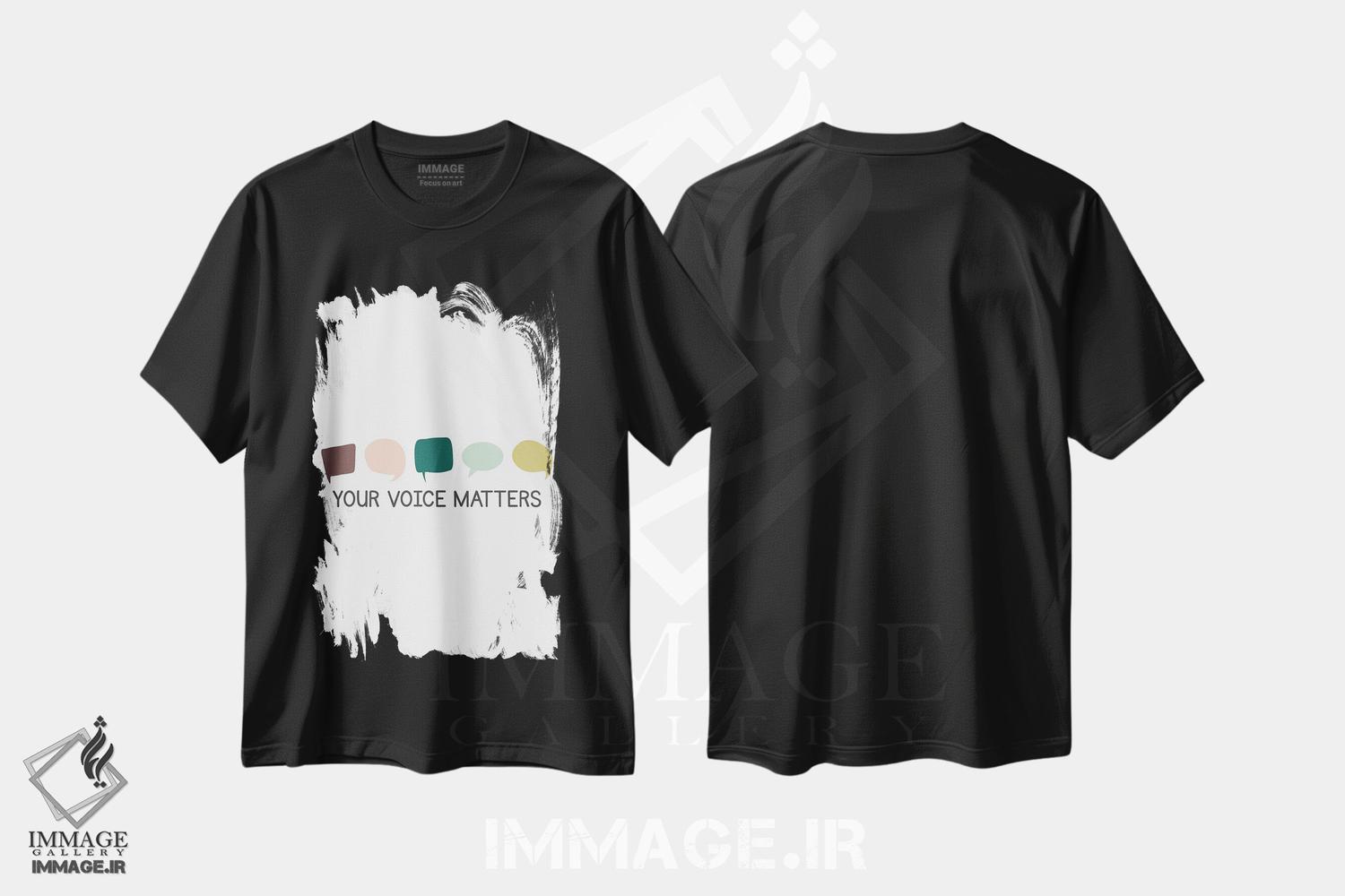 تیشرت طرح دار صدای تو مهم است، هنر دیجیتال اثر آلیسا بانتا | immage.ir