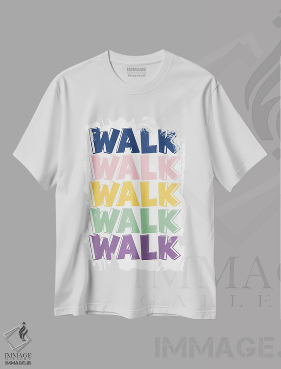تیشرت طرح دار پیاده روی، هنر دیجیتال اثر آلیسا بانتا | immage.ir