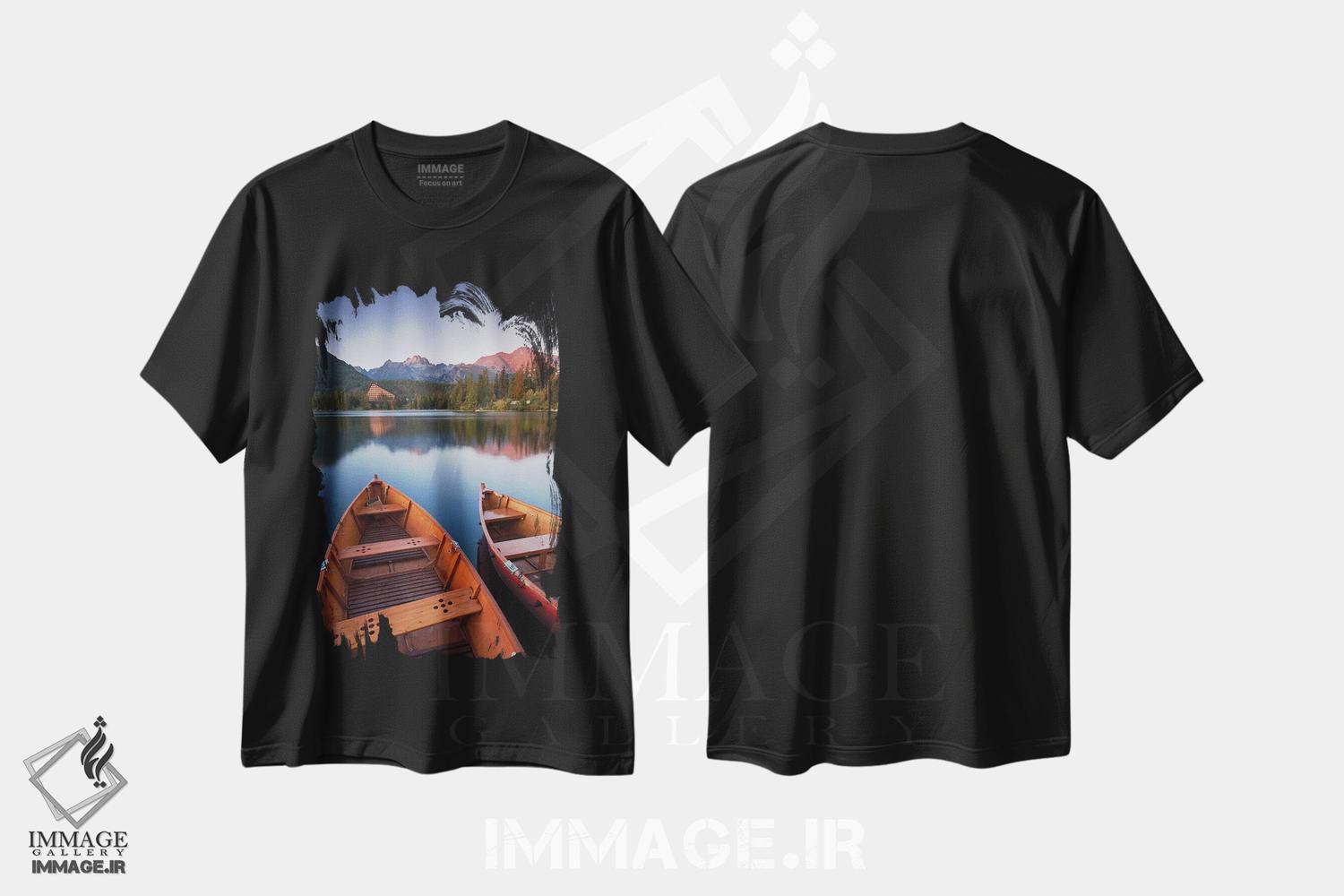 تیشرت طرح دار درخشش محو شونده، مدیوم اثر آدام برتون | فروشگاه ایماژ