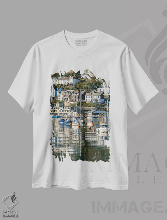 تیشرت طرح دار بندر کورنوالی، مدیوم اثر آدام برتون | immage.ir