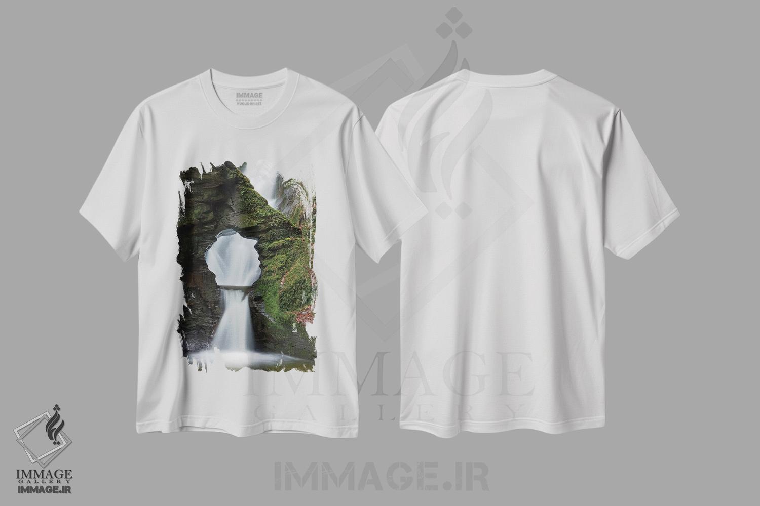 تیشرت طرح دار چاه مرلین، تزئینی اثر آدام برتون | immage.ir