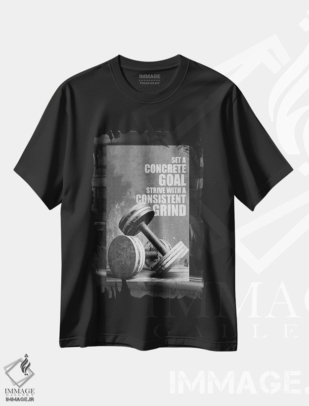 تیشرت طرح دار جمله انگیزشی ورزشی، تایپوگرافی اثر آدریان بالدُوینو | فروشگاه ایماژ