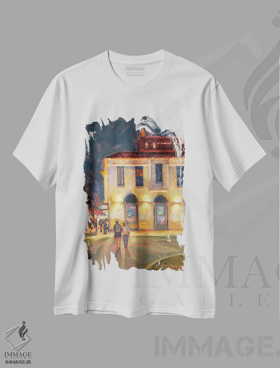 تیشرت طرح دار شبی در پلازا، مدیوم اثر آرونا رائو | immage.ir