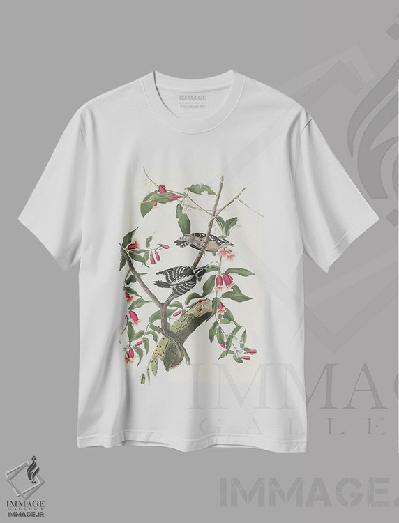 تیشرت طرح دار 1831,دارکوب نرم پر ۱۸۳۱، هنر فاخر کلاسیک اثر جان جیمز آدوبون | فروشگاه ایماژ