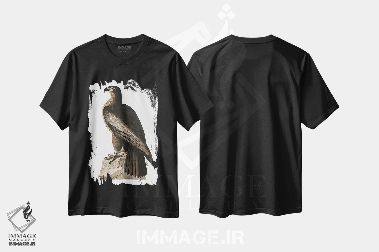 تیشرت طرح دار عقاب دریایی بزرگ آمریکا، هنر دیجیتال اثر جان جیمز آدوبون | immage.ir