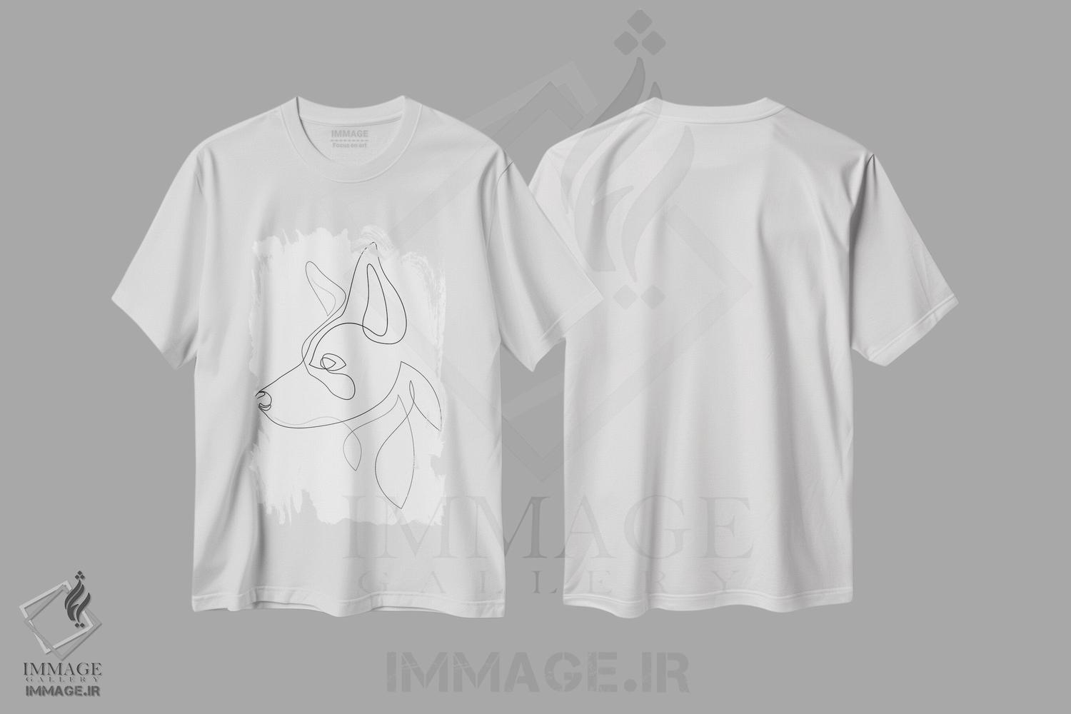 تیشرت طرح دار بردر کولی، هنر تزئینی سیاه و سفید اثر ادیلوم | فروشگاه ایماژ