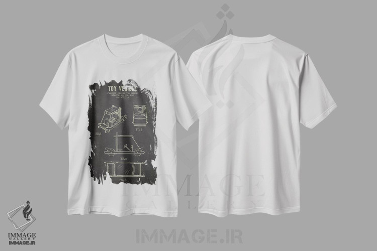 تیشرت طرح دار آثار پیکسل کهنه - فروشگاه ایماژ