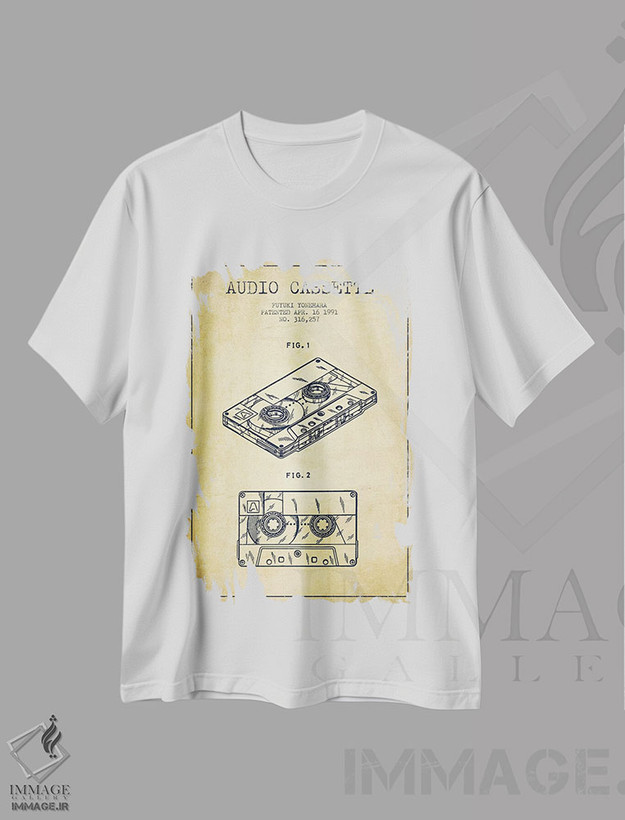 تیشرت طرح دار طرح پتنت کاست صوتی فویوکی یونهارا، وینتیج و رترو اثر پیکسل کهنه | فروشگاه ایماژ