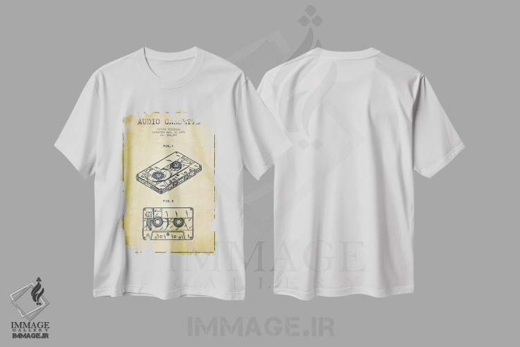 تیشرت طرح دار طرح پتنت کاست صوتی فویوکی یونهارا، وینتیج و رترو اثر پیکسل کهنه | فروشگاه ایماژ